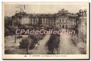 Old Postcard Saverne Le Chateau And The Place Du March