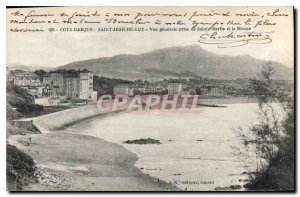 Old Postcard Saint Jean de Luz Cote Basque General View from Santa Barbara an...