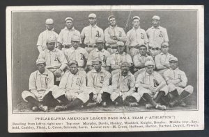 Mint USA Real Picture Postcard Philadelphia American League Baseball Team