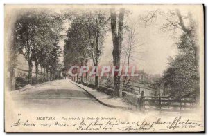 Old Postcard Mortain View Taking the Seminary Road