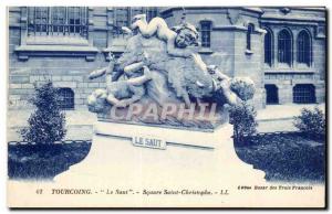 Tourcoing Old Postcard Jumping Square Saint Christophe