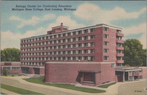 Postcard Kellogg Center Continuing Ed Michigan State College East Lansing MI