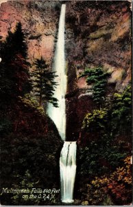 Multnomah Falls OR-Oregon, Scenic View, Vintage c1909 Postcard 