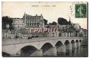 Old Postcard Amboise Chateau