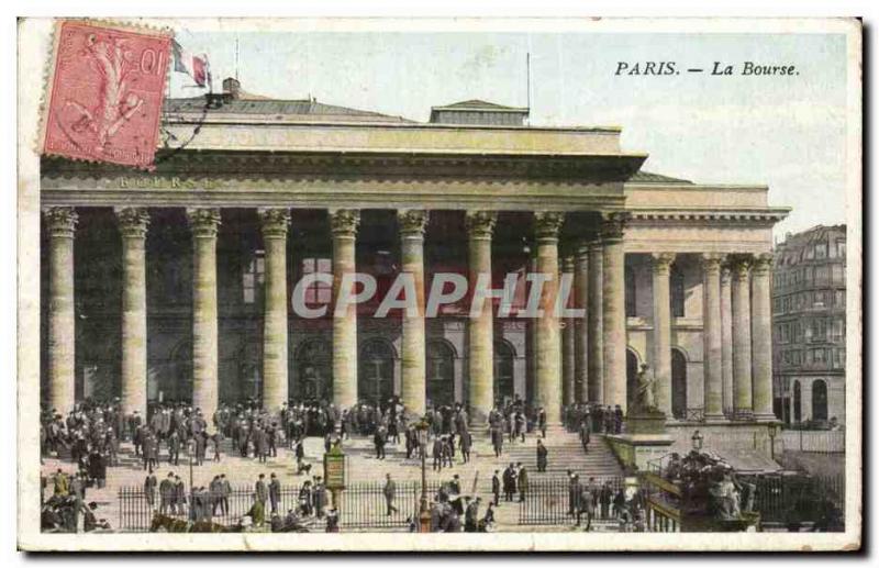 Old Postcard Paris Bourse