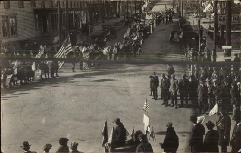 New York Parade Scene - Bainbridge I think - c1910 Real Photo Postcard #2