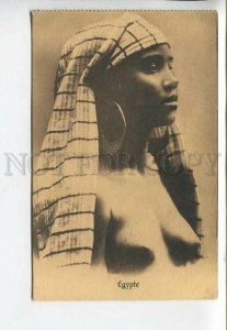 443375 EGYPT Semi-nude girl dancer in native dress Vintage postcard