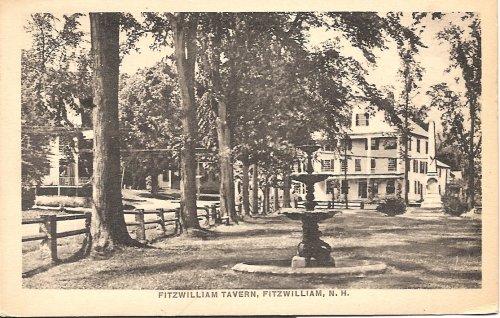 Fitzwilliam Tavern, NH postcard, 1924 (used)