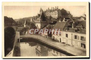 Old Postcard Loches The Royal Castle and Porte des Cordeliers