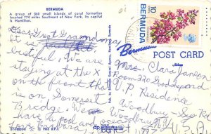 Bermuda Map Bermuda Postcard