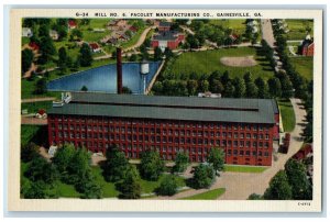 c1940 Mill No. 6 Pacolet Manufacturing Co. Gainesville Georgia Vintage Postcard