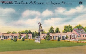 Postcard Mountain View Courts Bozeman Montana MT