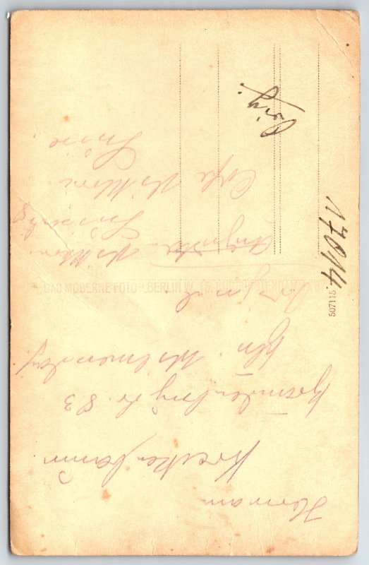 Berlin Germany Photographer~Kurfürstendamm~Smiling Young Man w/Boutonniere~RPPC