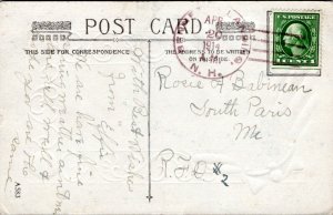 Postcard Greetings -I Adore Thee - sailboat landscape 