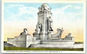 Postcard - Christopher Columbus Memorial - Union Station Plaza, Washington, D. C 