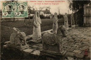 CPA AK INDOCHINA Tonkin Personnages sculptes VIETNAM (957305)