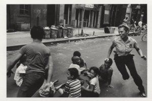 Policewoman African American Children Harlem NY USA Postcard