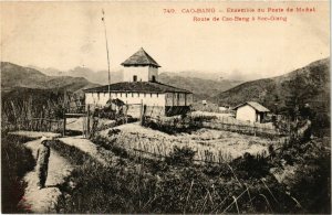 CPA AK INDOCHINA Cao-Bang Ensemble du Poste de Moxat VIETNAM (958863)