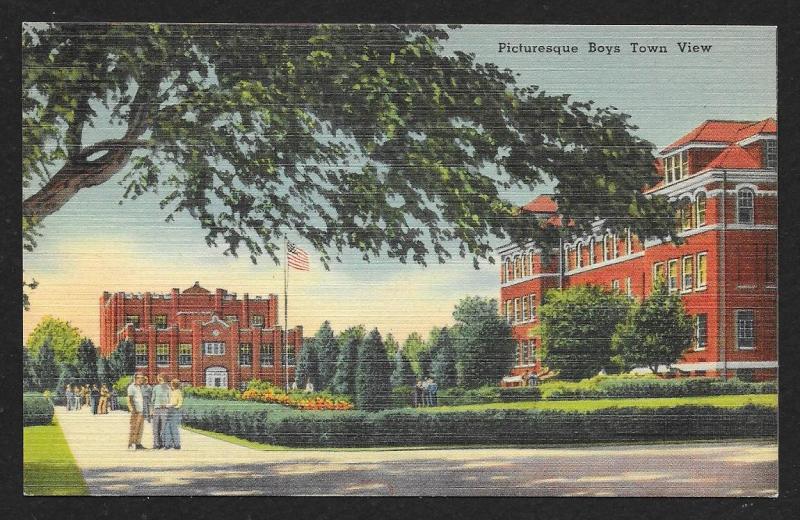 Boys Town Campus Omaha Nebraska Unused c1940s