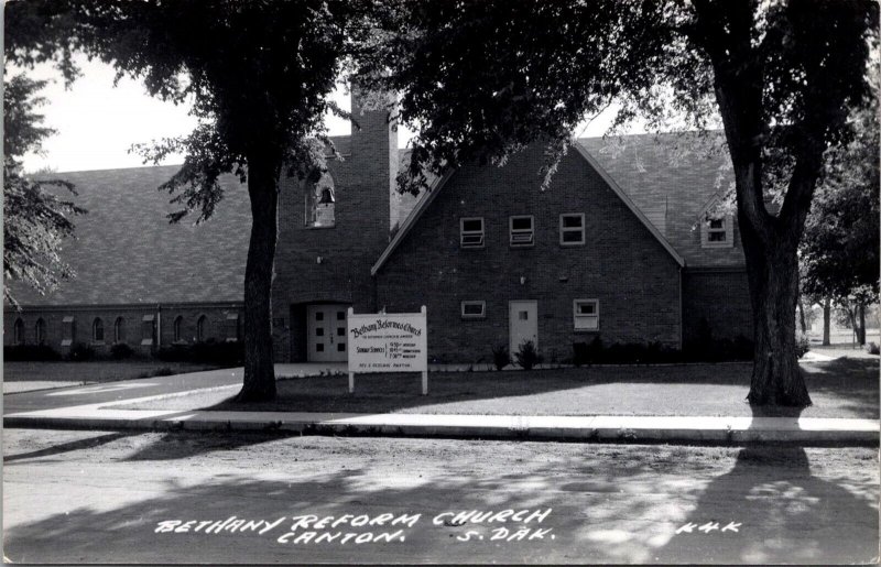 RPPC Bethany Reform Church, Canton SD Vintage Postcard V79