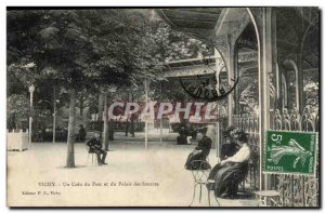 Vichy Old Postcard A corner of the park and palace sources