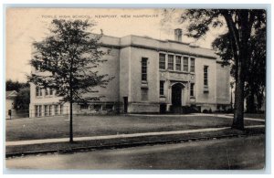 c1910's Towle High School Building Exterior Newport New Hampshire NH Postcard