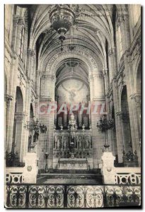 Postcard Old Organ of St. Anne & # 39Auray The high altar and the organ