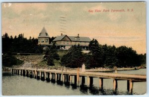 YARMOUTH, NOVA SCOTIA  Canada   BAY VIEW PARK 1912 Postcard