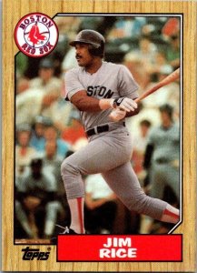 1987 Topps Baseball Card Jim Rice Boston Red Sox sk3219