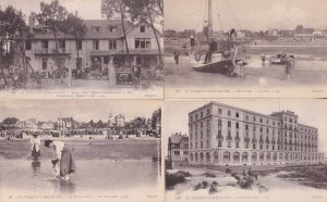 Hotel Regina Paris Plage L'Atlantic Beach 4x Antique Postcard s