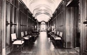 TORONTO ONTARIO CANADA~CASA LOMA~HALLWAY~REAL PHOTO POSTCARD 1950s