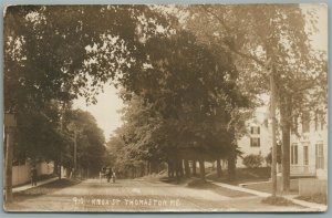 THOMASTON ME KNOX STREET ANTIQUE REAL PHOTO POSTCARD RPPC