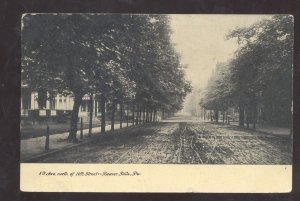 BEAVER FALLS PENNSYLVANIA PA. 8th STREET SCENE DIRT ROAD VINTAGE POSTCARD