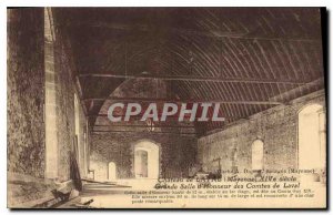 Old Postcard Chateau de Laval Mayenne Great Honor Room of the Counts of Laval