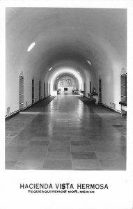 RPPC HACIENDA VISTA HERMOSA Tequesquitengo, Mexico Hallway c1940s Postcard