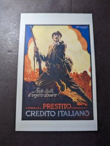 Mint Italy WWI Postcard Do Your Duty Subscribe to Italian Credit Loan