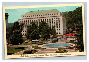 Vintage 1960's Photo Postcard State Office Building Charleston West Virginia