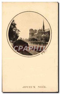 Old Postcard Notre Dame Paris view of the Quai de Montebello