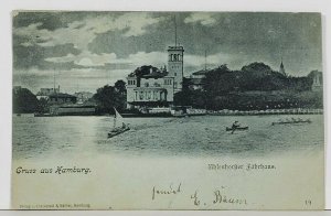 Germany Gruss aus Hamburg 1898 to Berlin Postcard J12