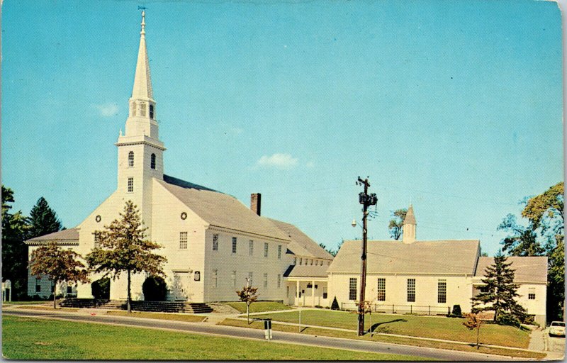 Vtg Old First Church Presbyterian Huntington Long Island New York NY Postcard