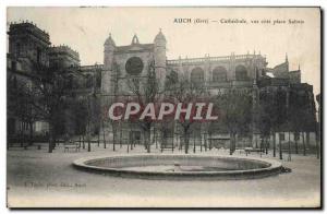 Old Postcard Auch Cathedral View Cote Place Salinis