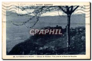 Old Postcard St Pierre d'Albigny Chateau Miolans View from the Road myPlan