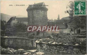 Postcard Old Poligny Tower Sergentine