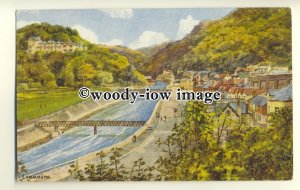 ar0392 - View up the River at Lynmouth - Artist - U/K -  Postcard