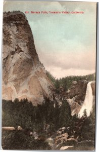 Postcard Yosemite Valley Nevada Falls