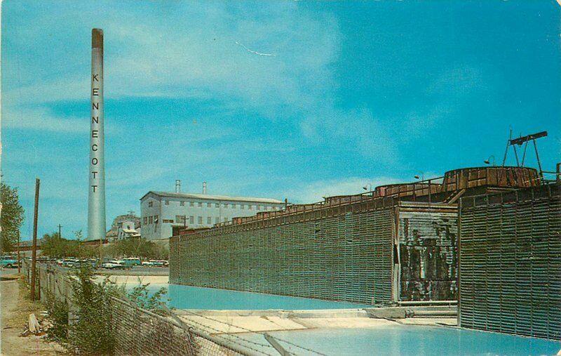 Hurley New Mexico 1950s Smelter Mill Postcard Schaaf 298