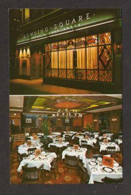 NYC Downing Square Restaurant NEW YORK City Postcard PC