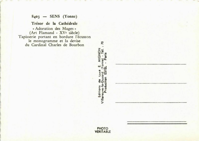 CPA Sens - Tresor de la Cathedrale - Adoration des Mages FRANCE (960925)