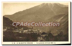 Postcard Old St Martin VESUBIE General view
