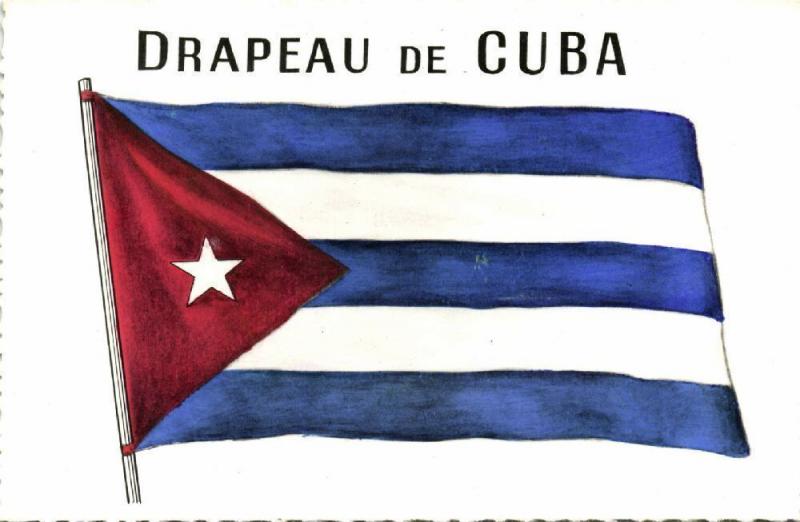 cuba, National Flag of the Republic (1960s) Patriotic 